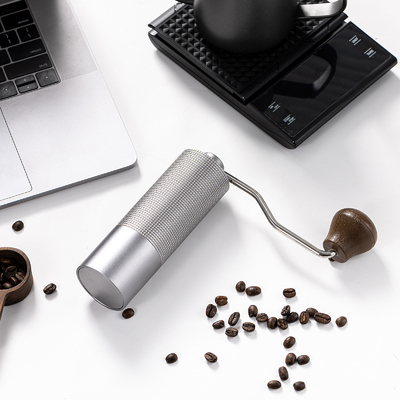 Một liều Titan Lớp phủ nhôm Hướng dẫn sử dụng Máy xay hạt cà phê Công nghiệp Conical Burr