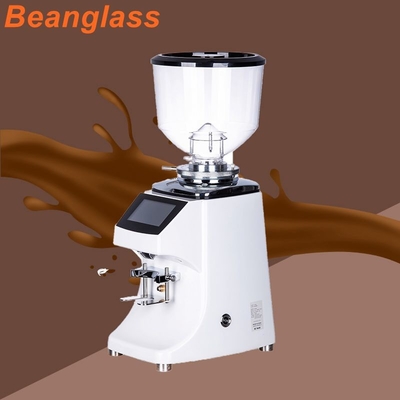 Máy xay cà phê bằng điện 83mm Burr cà phê Máy xay cà phê điện màu trắng