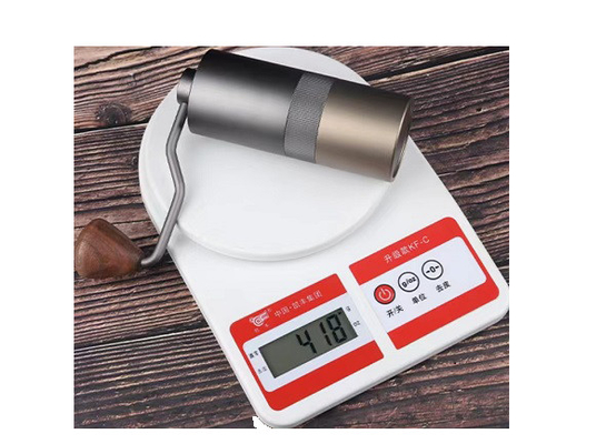 Vintage Hand Crank Máy xay cà phê gia dụng Mini Flat Burr có thể điều chỉnh