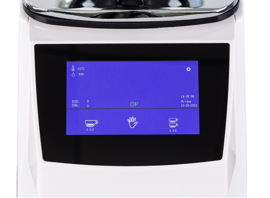 Máy xay cà phê màn hình cảm ứng Espresso Máy xay cà phê bằng kim loại Titan 83mm