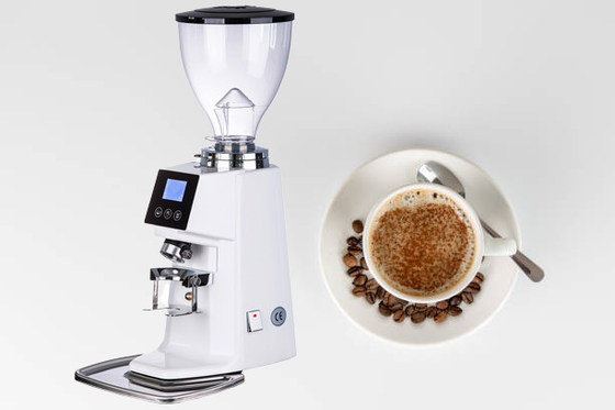 Bán tự động phẳng Burr Máy xay cà phê không dùng một lần Thân máy bằng nhôm cho hộ gia đình