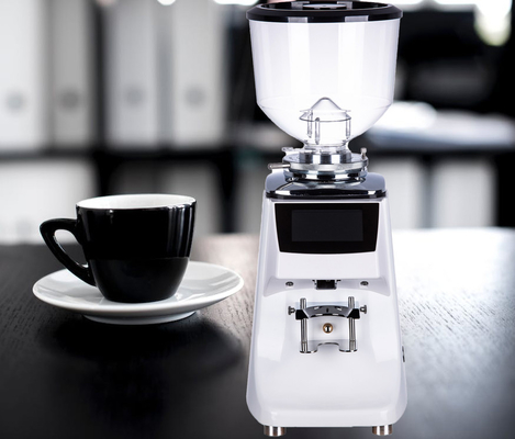 Máy xay cà phê màn hình cảm ứng Espresso Máy xay cà phê bằng kim loại Titan 83mm