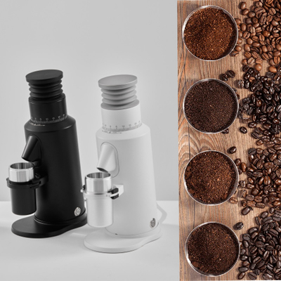 Hợp kim kẽm và hợp kim nhôm Máy xay cà phê Espresso Burr Sử dụng tại nhà 1400rpm