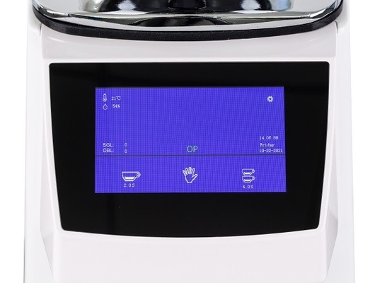 Màn hình cảm ứng Máy xay cà phê thương mại 550W Điện năng điện áp tùy chỉnh Hợp kim nhôm/ABS 64mm đĩa nghiền