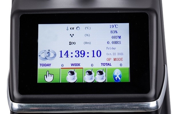 Màn hình cảm ứng 1500 vòng / phút Máy xay cà phê Màn hình theo dõi nhiệt độ Máy xay cà phê