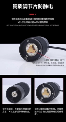 Mini 30g Bột hạt cà phê Máy xay hạt cà phê Espresso Tách tay quay bằng gỗ